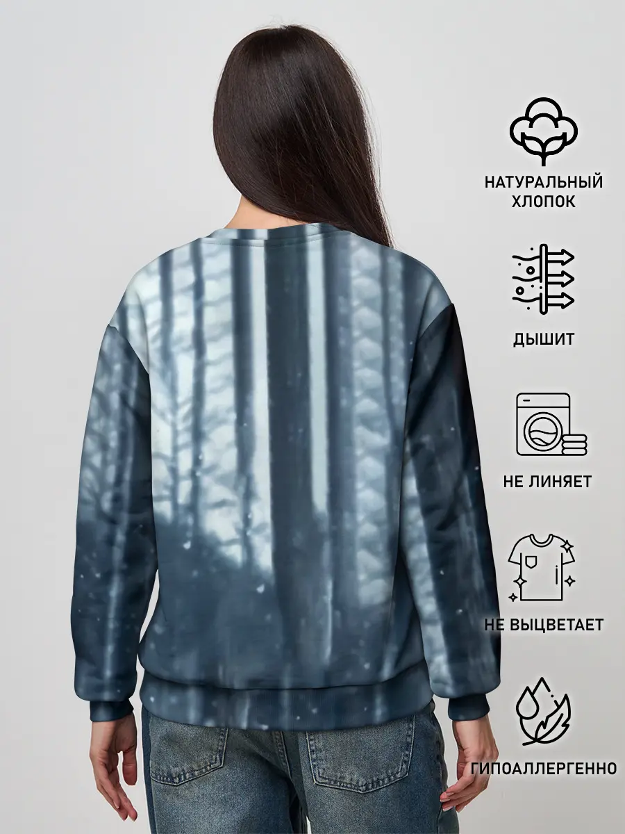 Женский свитшот / Танджиро и Незуко Камадо в лесу