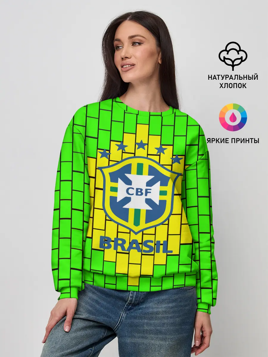 Женский свитшот / Сборная Бразилии