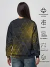 Женский свитшот / RENAULT РЕНО ЖЕЛТАЯ ГЕОМЕТРИЯ