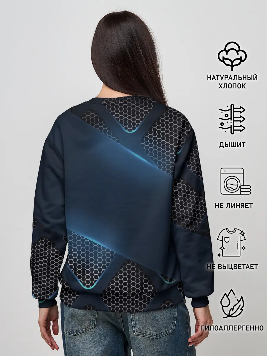 Женский свитшот / MERCEDES BENZ | 3D Geometry 3Д