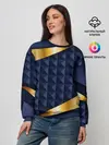Женский свитшот / 3D плитки с золотыми вставками