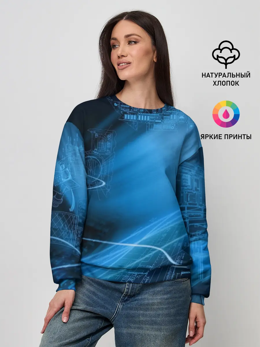 Женский свитшот / Чертеж