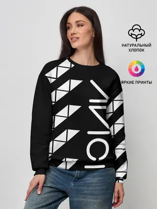 Женский свитшот / AVICII ГЕОМЕТРИЯ