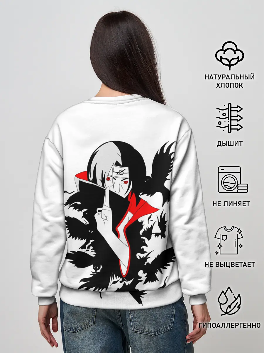 Женский свитшот / Человек и вороны аниме