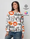 Женский свитшот / REDDIT / РЕДДИТ / ЛОГОБОМБИНГ