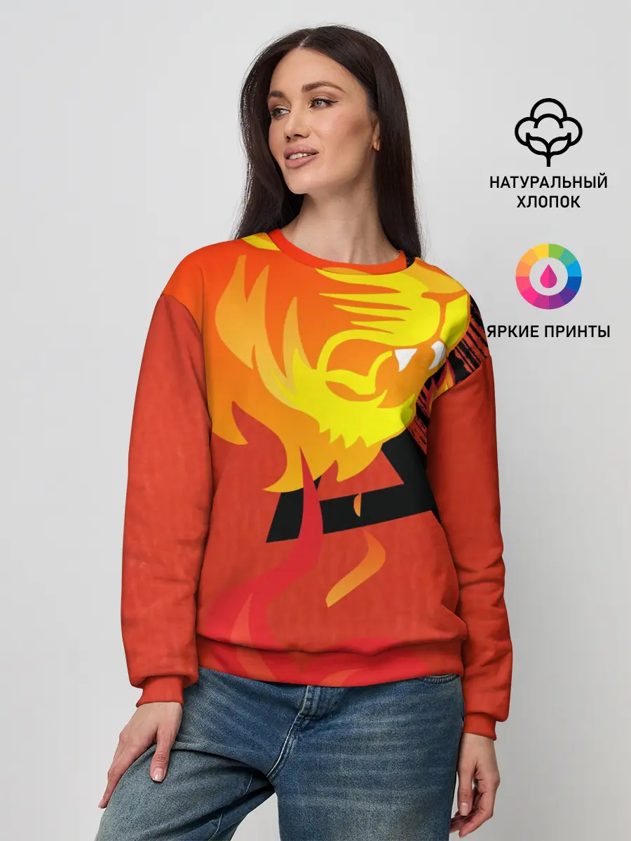 Женский свитшот / Огненный лев
