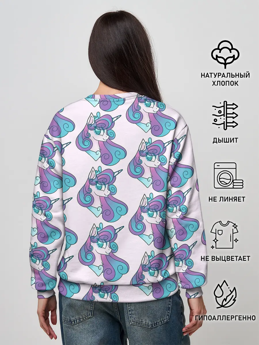 Женский свитшот / Пони узор
