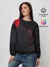 Женский свитшот / Красные плиты 3D