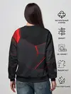 Женский свитшот / Красные плиты 3D
