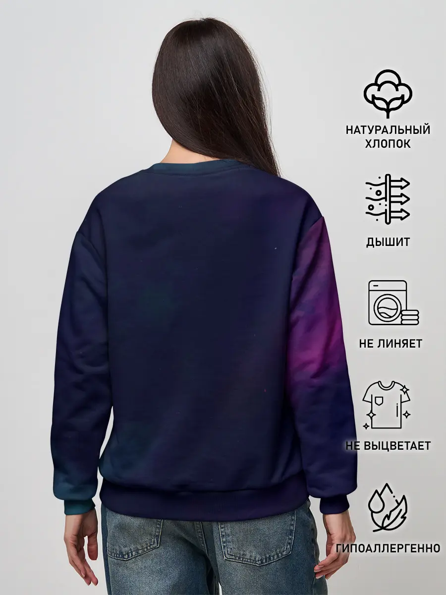 Женский свитшот / Пони в космосе