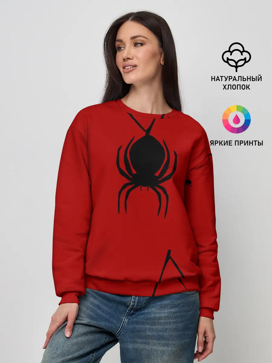 Женский свитшот / Паук 3D