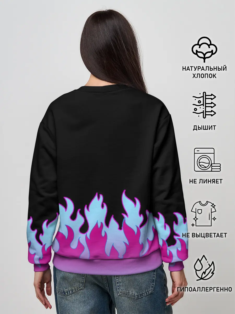 Женский свитшот / ПЛАМЯ 1.0