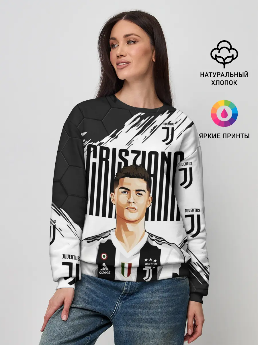 Женский свитшот / КРИШТИАНУ РОНАЛДУ / ЮВЕНТУС