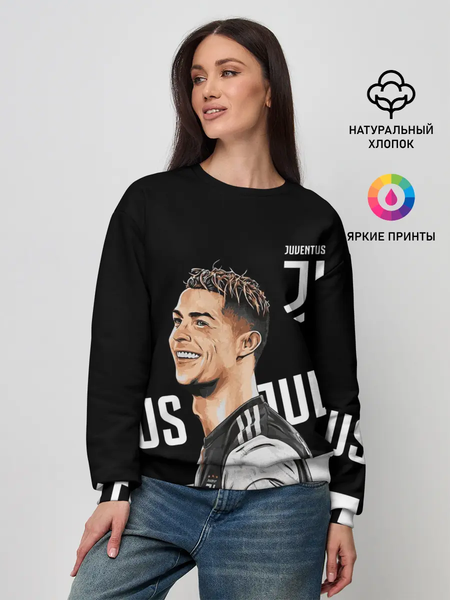 Женский свитшот / КРИШТИАНУ РОНАЛДУ / JUVENTUS