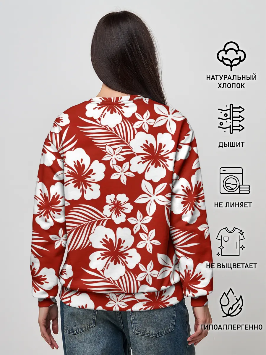 Женский свитшот / ALOHA HAWAII | АЛОХА ГАВАЙИ