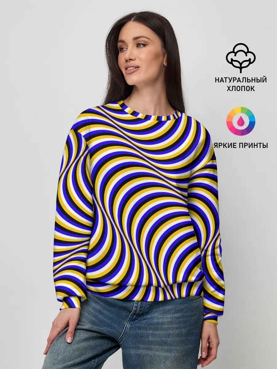 Женский свитшот / Иллюзия обман зрения