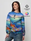 Женский свитшот / Киты и дельфины