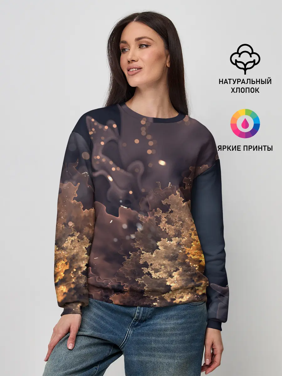 Женский свитшот / КосмиЧеский Цветок