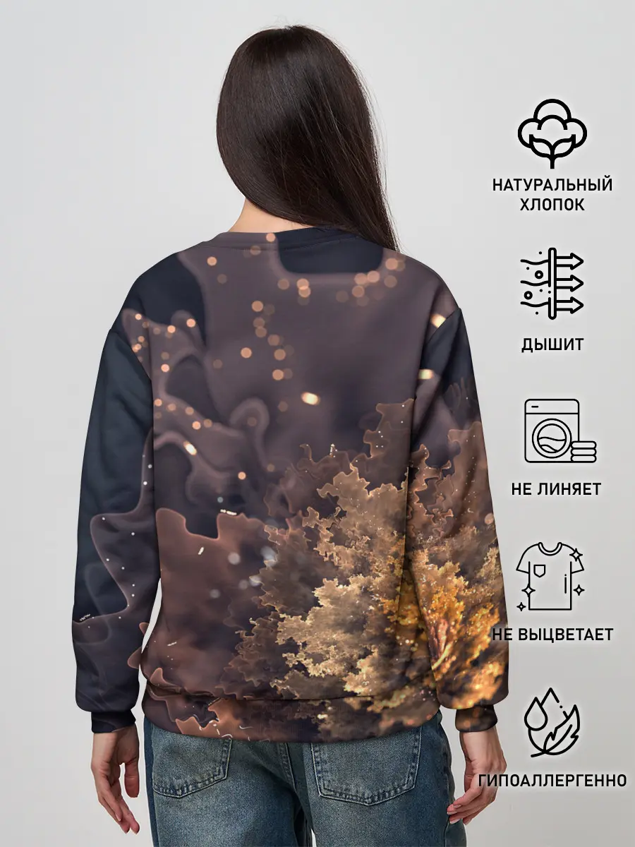 Женский свитшот / КосмиЧеский Цветок