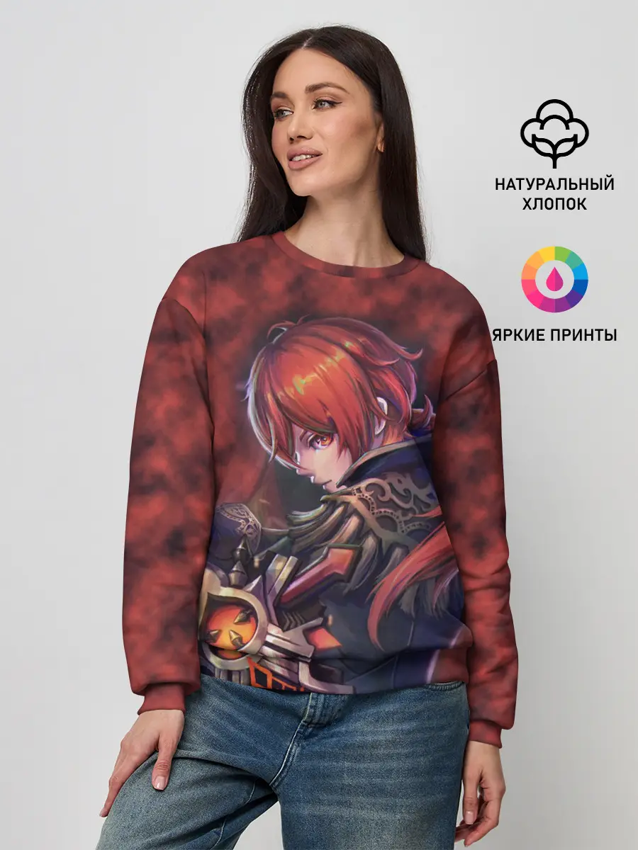 Женский свитшот / Diluc - Genshin Impact