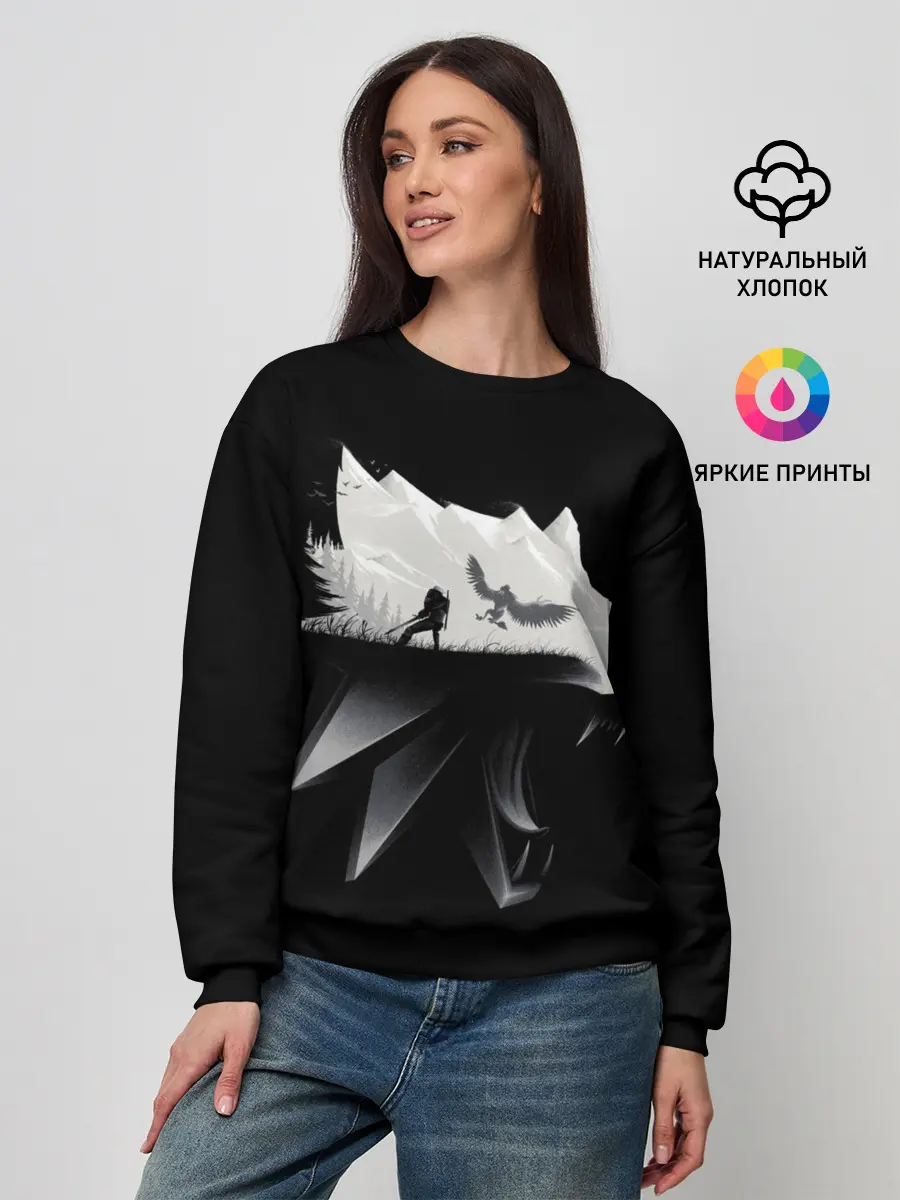 Женский свитшот / Геральт на охоте