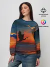 Женский свитшот / Прибрежный закат