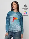 Женский свитшот / Дельфин в море