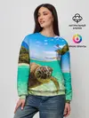 Женский свитшот / Морская черепашка