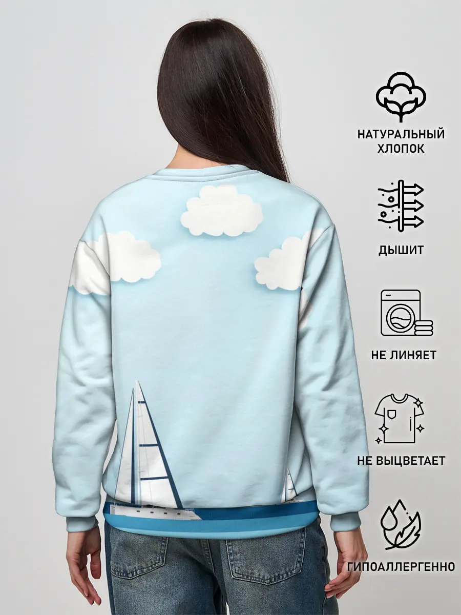 Женский свитшот / ПАРУСНИКИ | SUMMER
