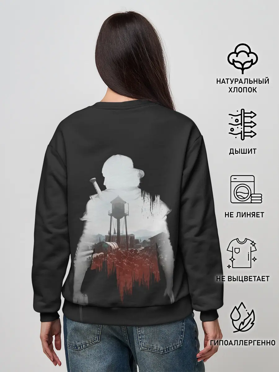 Женский свитшот / Days gone силуэт Дикона