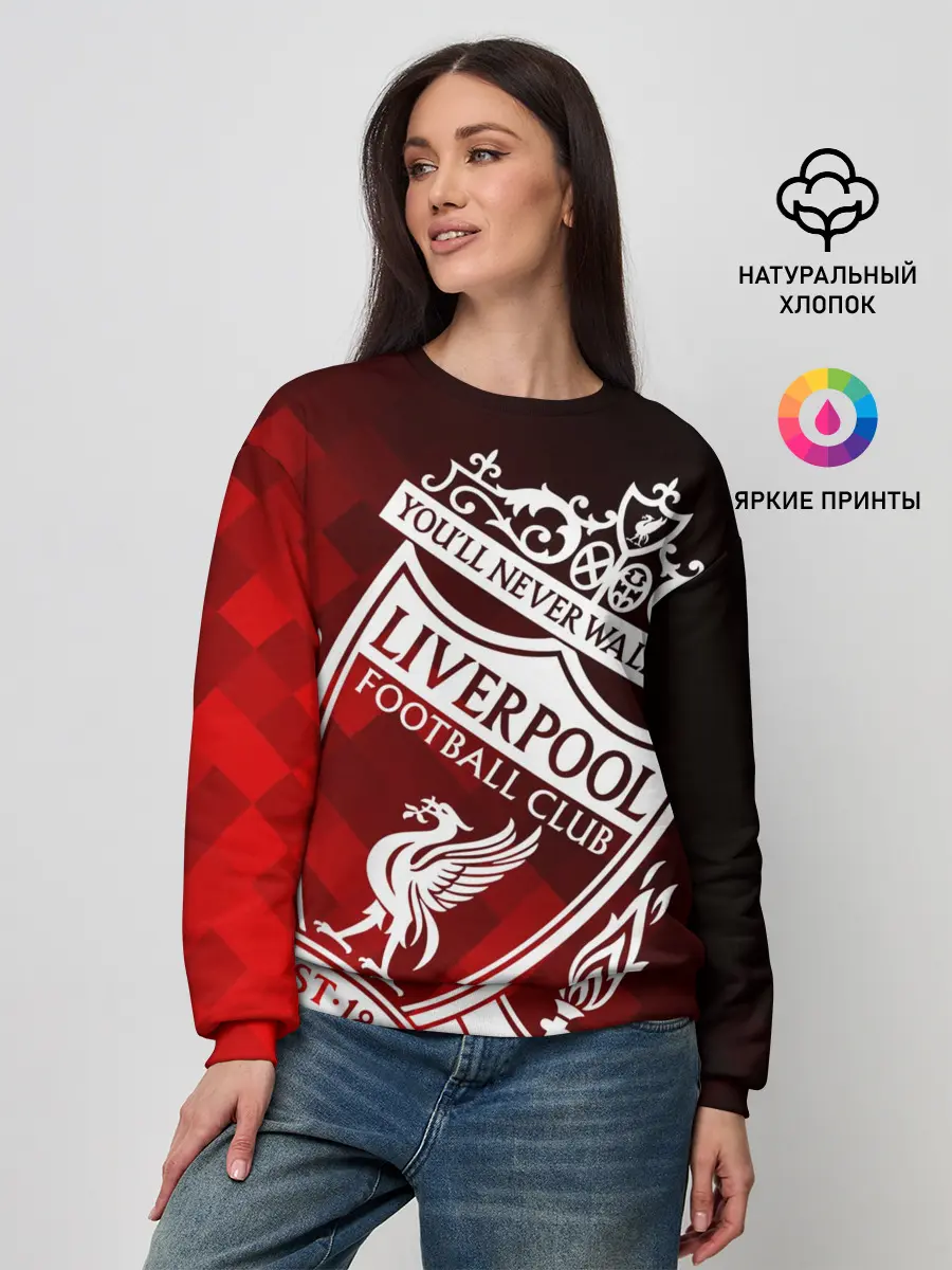 Женский свитшот / LIVERPOOL / ЛИВЕРПУЛЬ