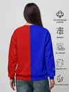 Женский свитшот / Красно-синий