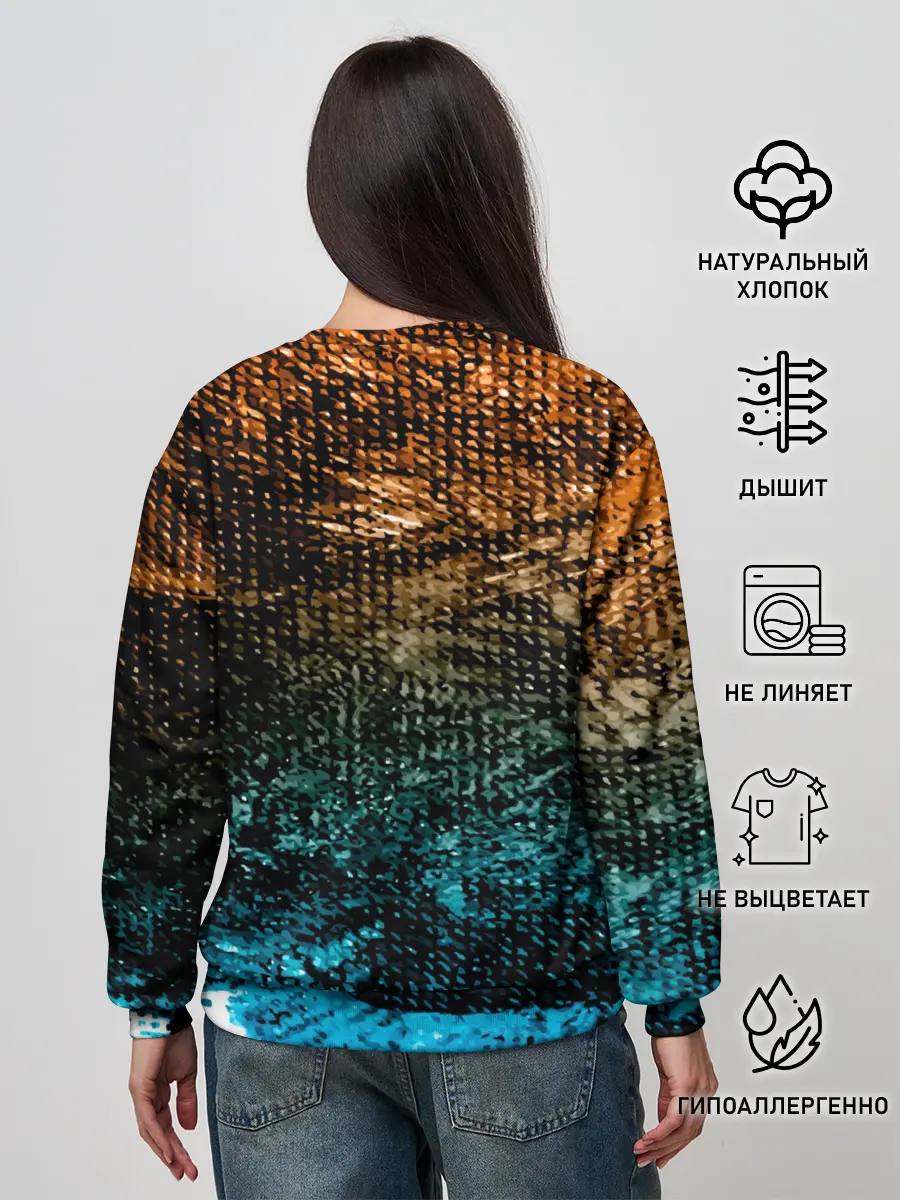 Женский свитшот / Рыба на крючке