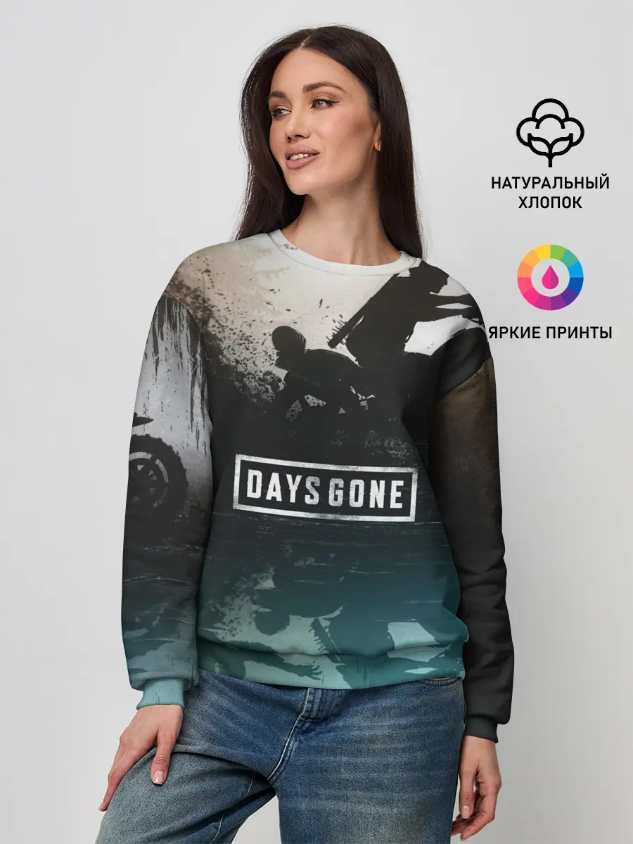 Женский свитшот / Days gone отражение Дикона