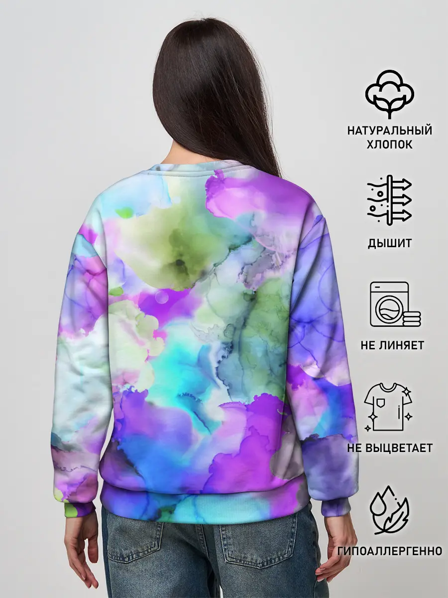Женский свитшот / Акварельная краска
