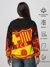 Женский свитшот / FC BARCELONA / FIRE / ОГОНЬ