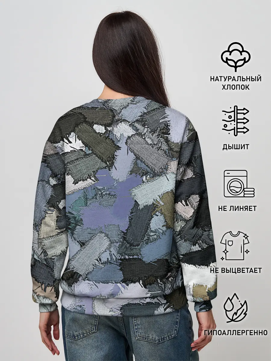 Женский свитшот / Patchwork