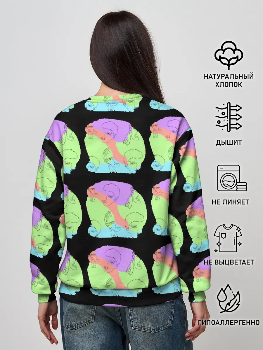 Женский свитшот / Лица