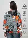 Женский свитшот / Разноцветные коты