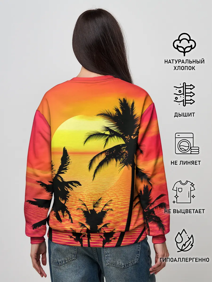 Женский свитшот / Прибрежный закат
