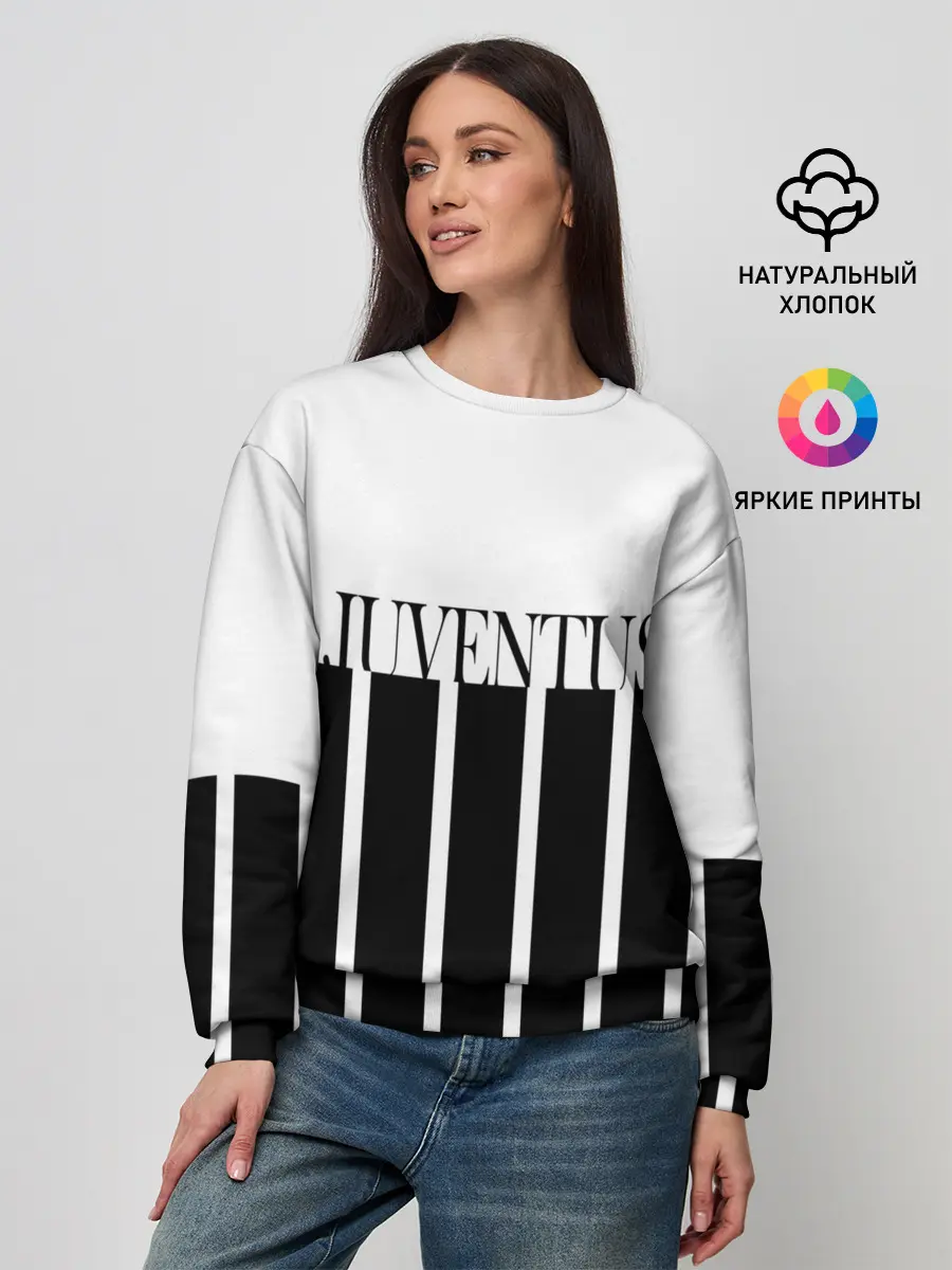 Женский свитшот / Juventus | Tee Black and White