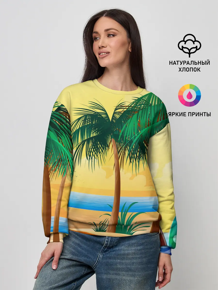 Женский свитшот / Пляж