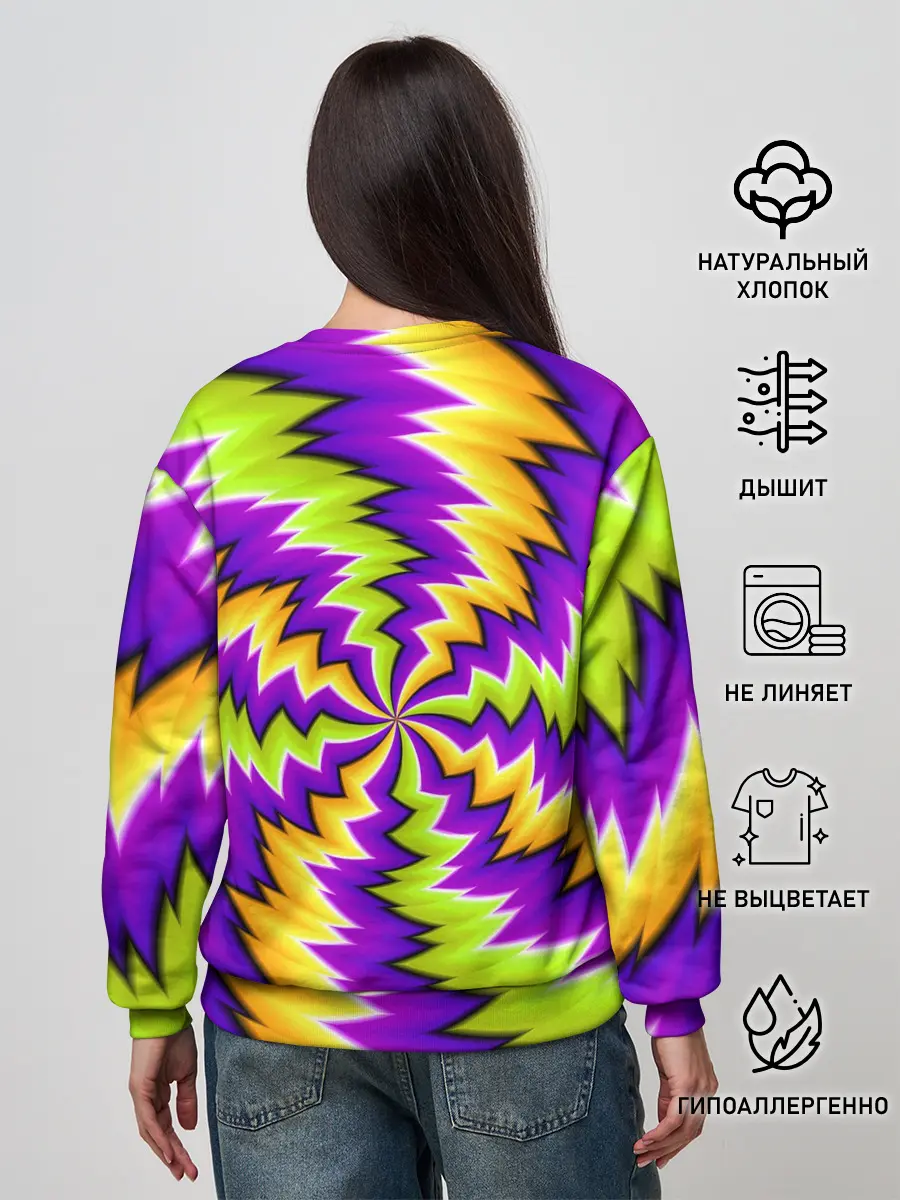 Женский свитшот / ЛЕДЕНЕЦ / КОНФЕТА / КАРАМЕЛЬ