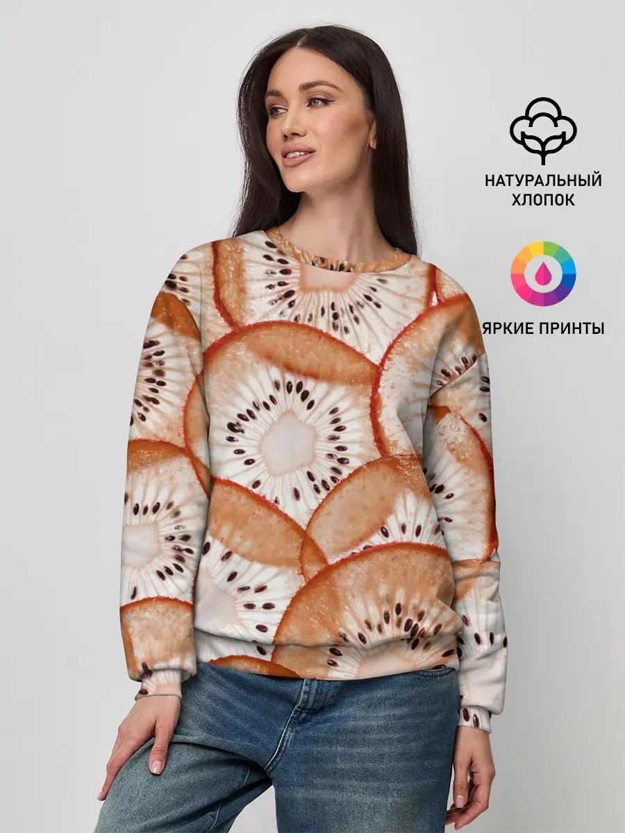 Женский свитшот / Красный Киви