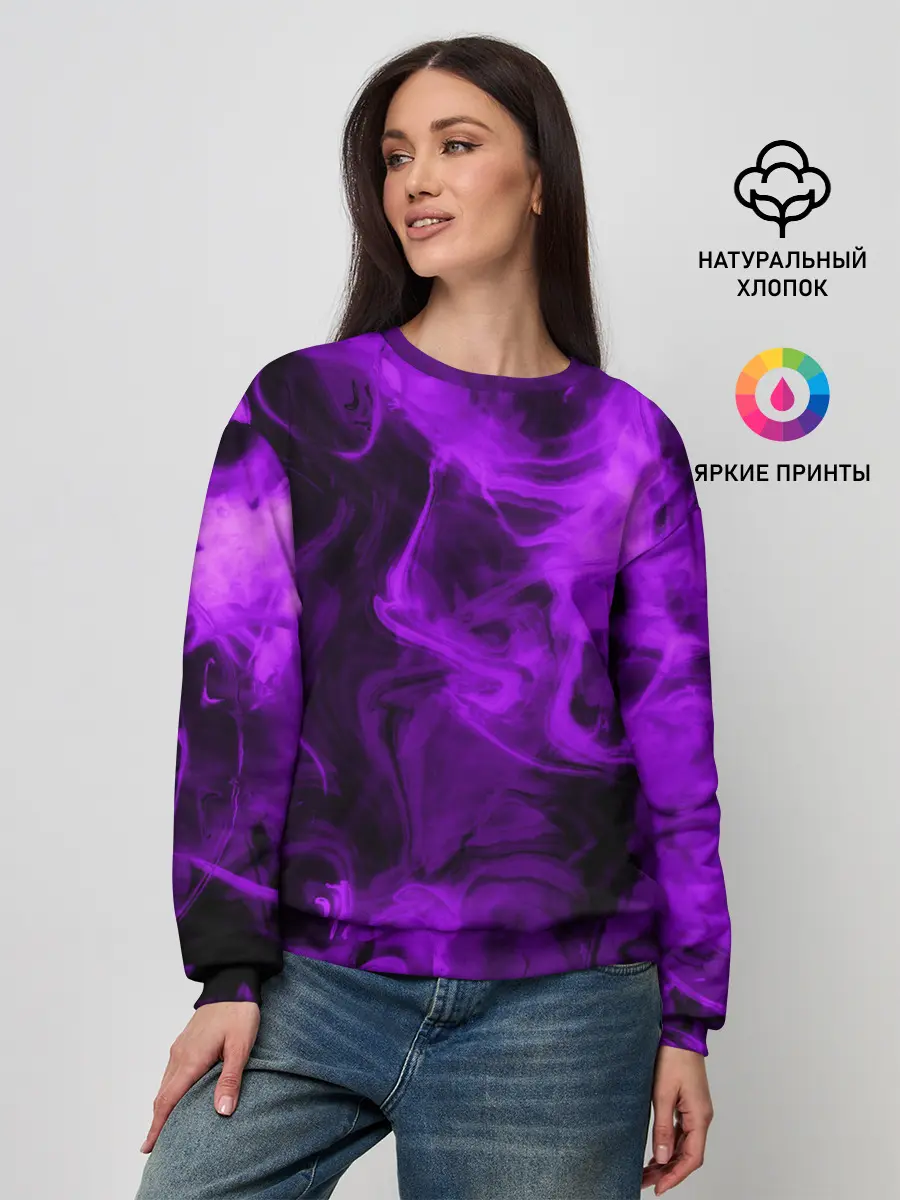Женский свитшот / Неоновый Дым