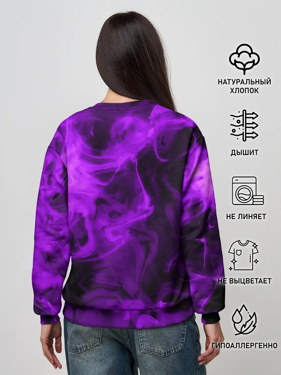 Женский свитшот / Неоновый Дым