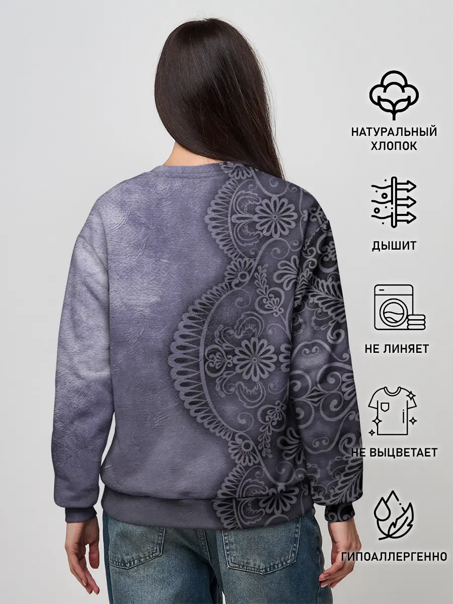 Женский свитшот / Кружевной Узор