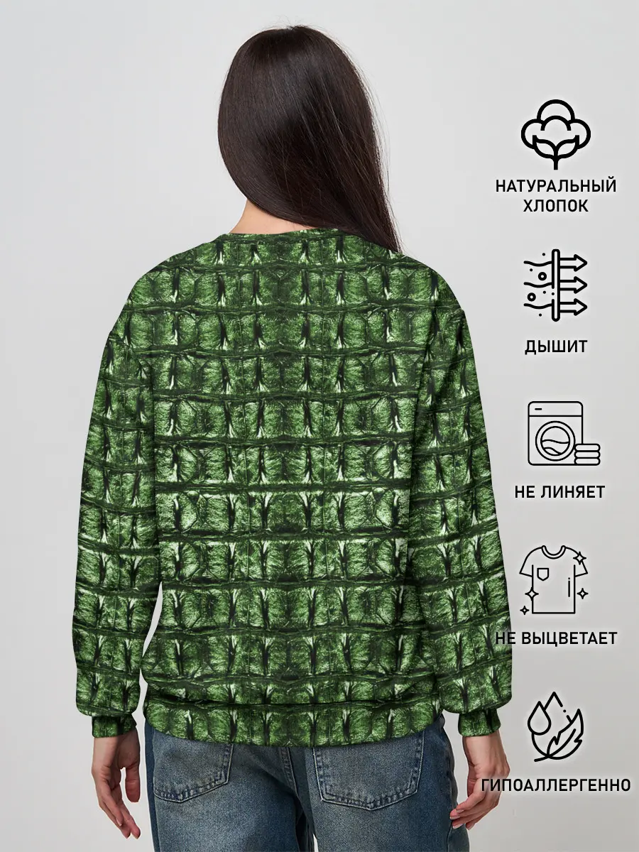 Женский свитшот / Текстура Аллигатора