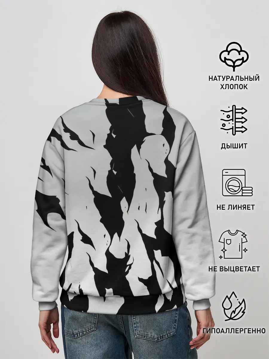 Женский свитшот / Черный Аста демон Чёрный клевер