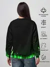 Женский свитшот / Зеленый огонь